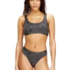 oriba-gft Stretch-Baumwoll-Bralette mit Metallic-Print oriba-gft Stretch-Baumwoll-Bralette mit Metallic-Print