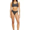oriba-gft Stretch-Baumwoll-Bralette mit Metallic-Print oriba-gft Stretch-Baumwoll-Bralette mit Metallic-Print