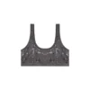 oriba-gft Stretch-Baumwoll-Bralette mit Metallic-Print oriba-gft Stretch-Baumwoll-Bralette mit Metallic-Print