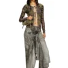 p-aloma Wickelhose aus Viskose in Denim-Optik p-aloma Wickelhose aus Viskose in Denim-Optik
