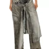 p-aloma Wickelhose aus Viskose in Denim-Optik p-aloma Wickelhose aus Viskose in Denim-Optik