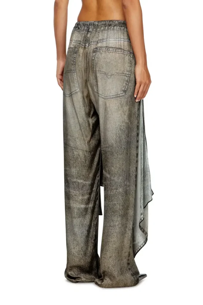 p-aloma Wickelhose aus Viskose in Denim-Optik p-aloma Wickelhose aus Viskose in Denim-Optik