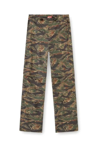 p-anic Cargohose aus Nylon mit Camouflage-Print