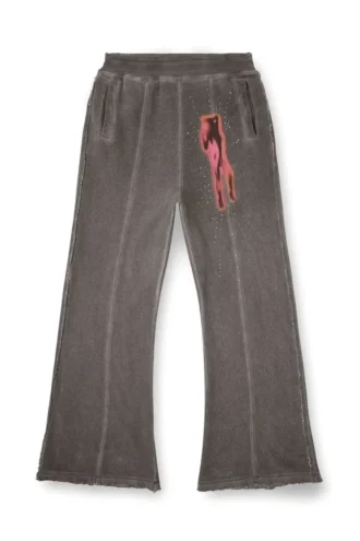 p-anta Baumwollhose mit Prints und Nieten