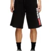 p-crow-div Fleece-Shorts mit großem Logo-Aufnäher p-crow-div Fleece-Shorts mit großem Logo-Aufnäher