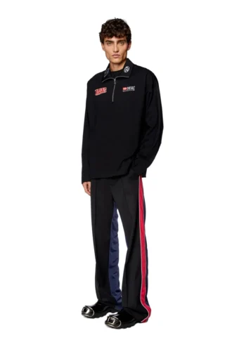 p-devlin Hybridhose aus kühler Wolle und Tech-Jersey