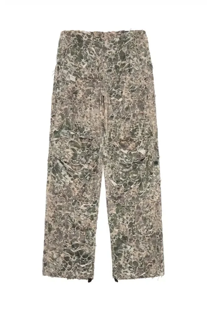 p-hokney Camo-Hose mit Destroyed-Effekt