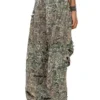 p-hokney Camo-Hose mit Destroyed-Effekt