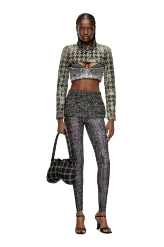 p-hour Bouclé-Rock mit Leggings