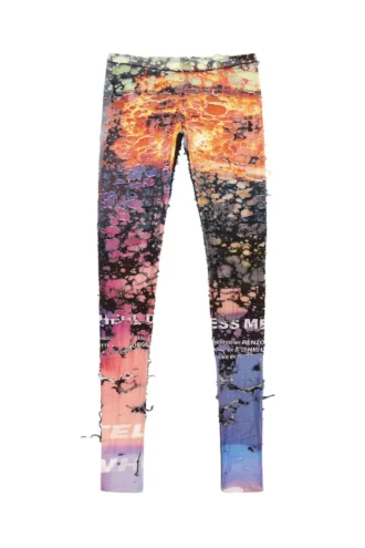 p-koll-dev Destroyed-Strumpfhose mit Kino-Prints