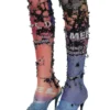 p-koll-dev Destroyed-Strumpfhose mit Kino-Prints p-koll-dev Destroyed-Strumpfhose mit Kino-Prints