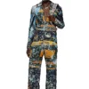 p-leopes-peel Destroyed-Hose mit Kino-Prints