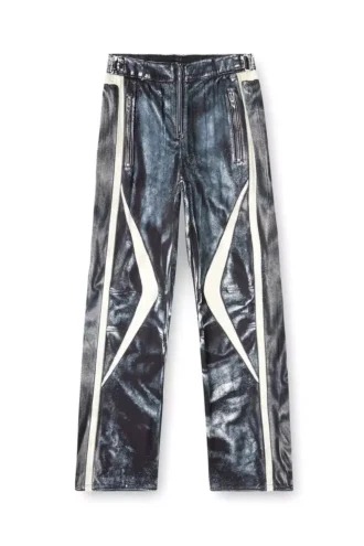 p-theck-bmcz Biker-Trompe-l’oeil-Satin-Jogginghose