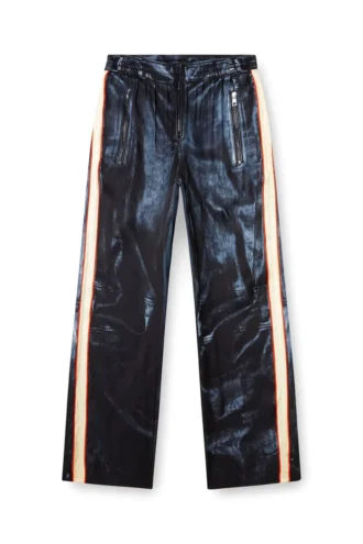p-thecks-nman Viskosehose mit Biker-Print