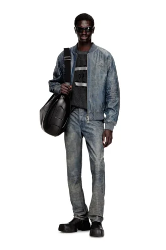 p-vyll-qmbw Lederhose im Jeans-Schnitt