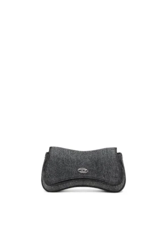 Play-Clutch Play-Clutch aus Kristall-Denim