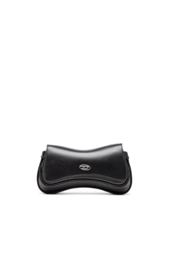 Play-Clutch Play-Schultertasche aus seidenmattem Leder