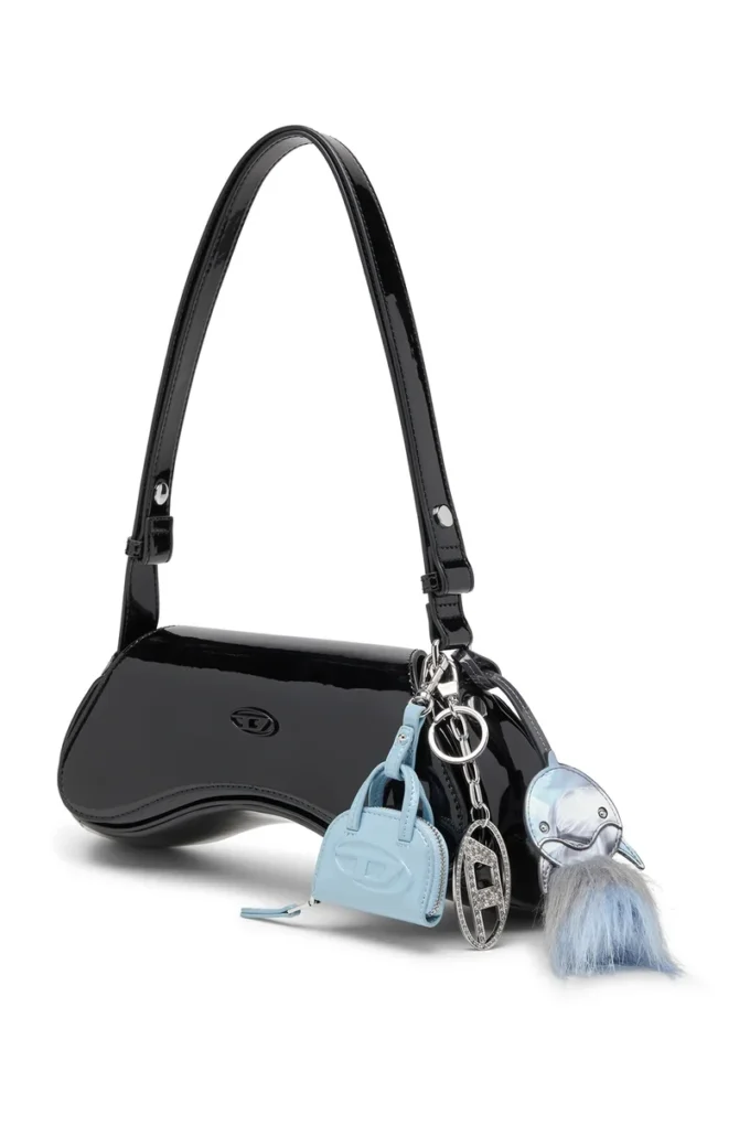 Play Crossbody Play-Crossbody-Tasche aus glänzendem PU
