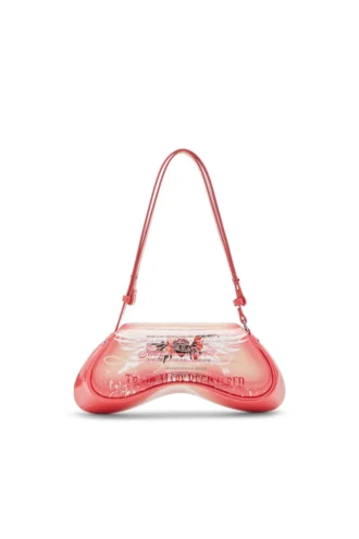 play crossbody Play-Umhängetasche aus bedrucktem, glänzendem PU