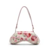 play crossbody Play-Umhängetasche aus bedrucktem, glänzendem PU