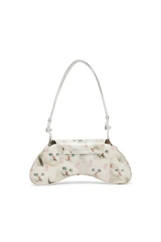 play crossbody Play-Umhängetasche aus bedrucktem, glänzendem PU