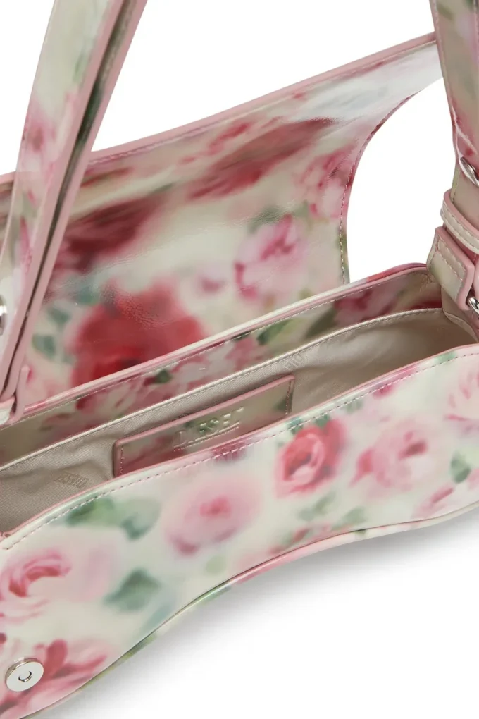 play crossbody Play-Umhängetasche aus bedrucktem, glänzendem PU