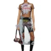 play crossbody Play-Umhängetasche aus bedrucktem, glänzendem PU play crossbody Play-Umhängetasche aus bedrucktem, glänzendem PU