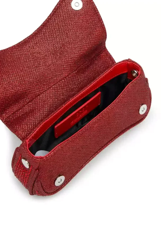 play crossbody xs Play-Mini-Umhängetasche aus Kristall-Lurex