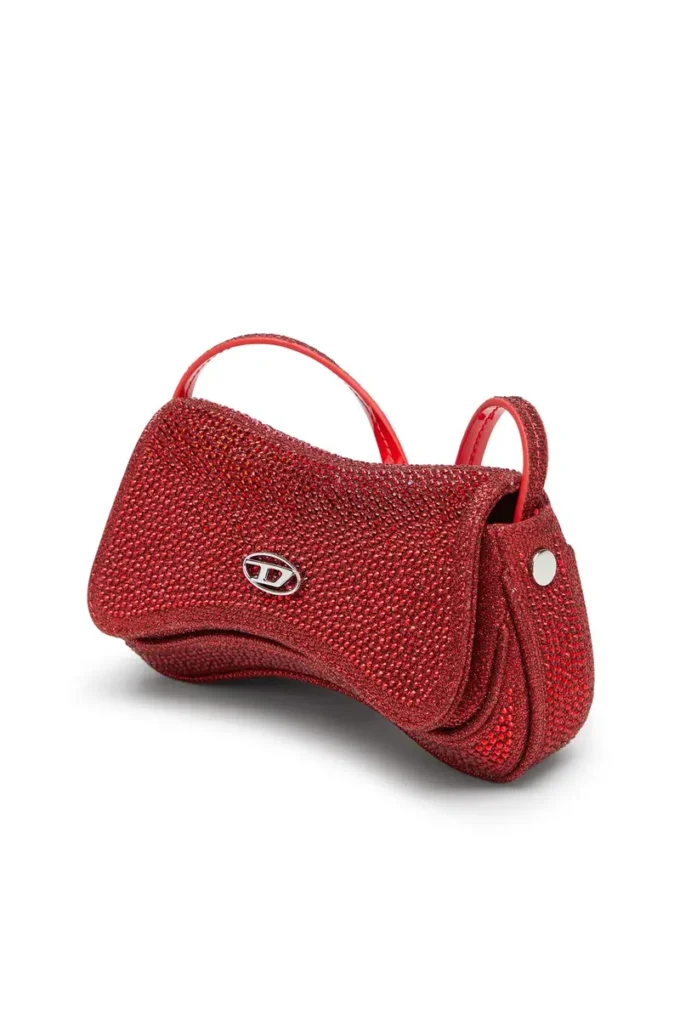 play crossbody xs Play-Mini-Umhängetasche aus Kristall-Lurex