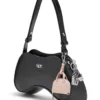 play shoulder Play-Schultertasche aus halbglänzendem Leder