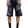 pr-d-rixford-s Jeansshorts mit mehrfarbigem Print