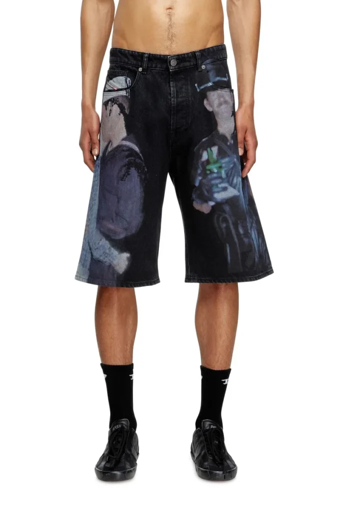 pr-d-rixford-s Jeansshorts mit mehrfarbigem Print