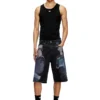pr-d-rixford-s Jeansshorts mit mehrfarbigem Print