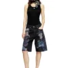 pr-d-rixford-s Jeansshorts mit mehrfarbigem Print
