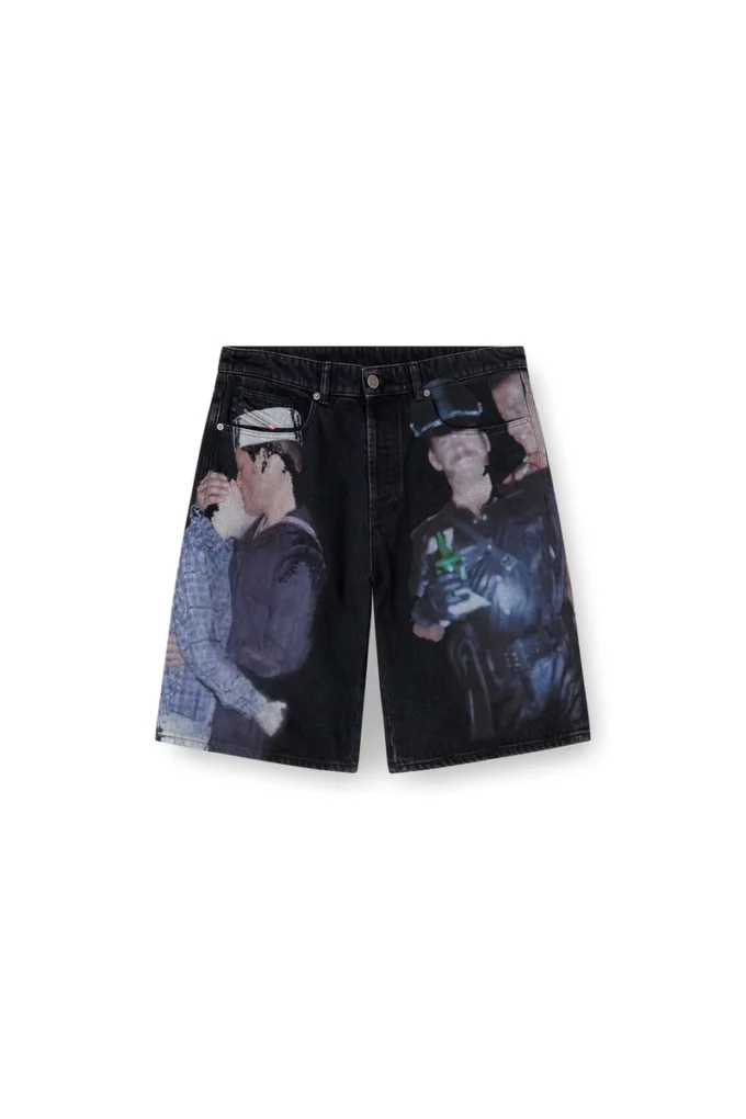 pr-d-rixford-s Jeansshorts mit mehrfarbigem Print