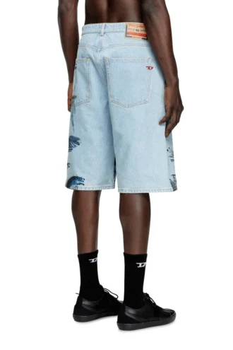 pr-d-rixford-s Jeansshorts mit verblasstem Print