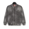 s-batel-v1 Mit Teddyfutter gefütterte Jacke mit Reißverschluss und Denim-Effekt