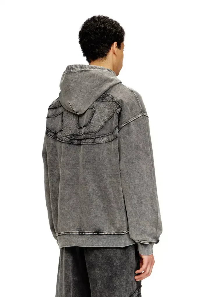 s-boxt-hood-den Hoodie mit Raw-Cut-Patch auf der Rückseite s-boxt-hood-den Hoodie mit Raw-Cut-Patch auf der Rückseite