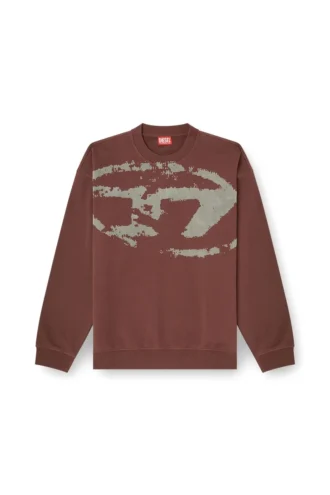 s-boxt-n5 Baumwoll-Sweatshirt mit geflocktem Oval D
