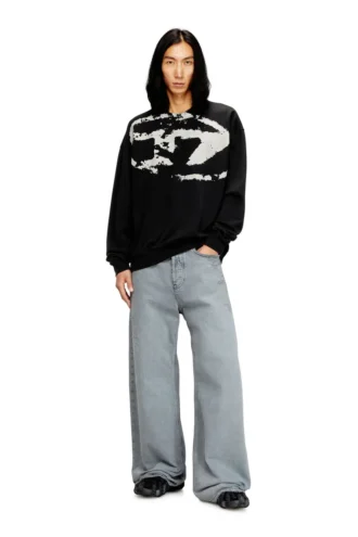 s-boxt-n5 Sweatshirt mit Distressed-Logo