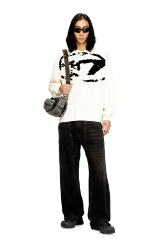 s-boxt-n5 Sweatshirt mit Distressed-Logo