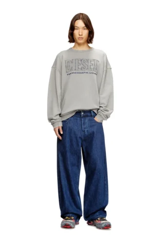 s-boxt-raw-v1 Baumwoll-Sweatshirt mit appliziertem Logo