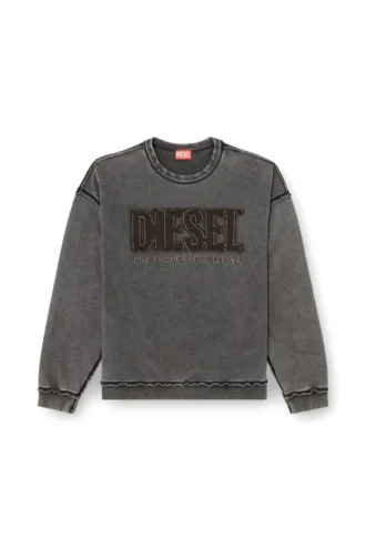 s-boxt-raw-v1 Baumwoll-Sweatshirt mit appliziertem Logo