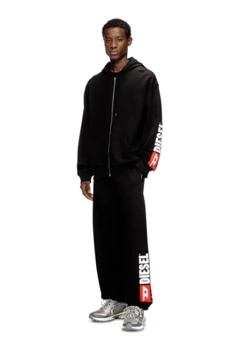 s-boxt-zip-hood-div Hoodie mit gesticktem Logo-Patch