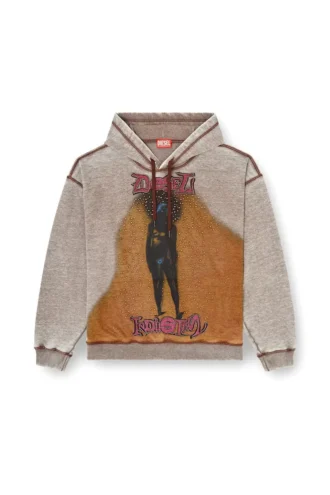 s-boxton-hood Hoodie mit Print und Nieten