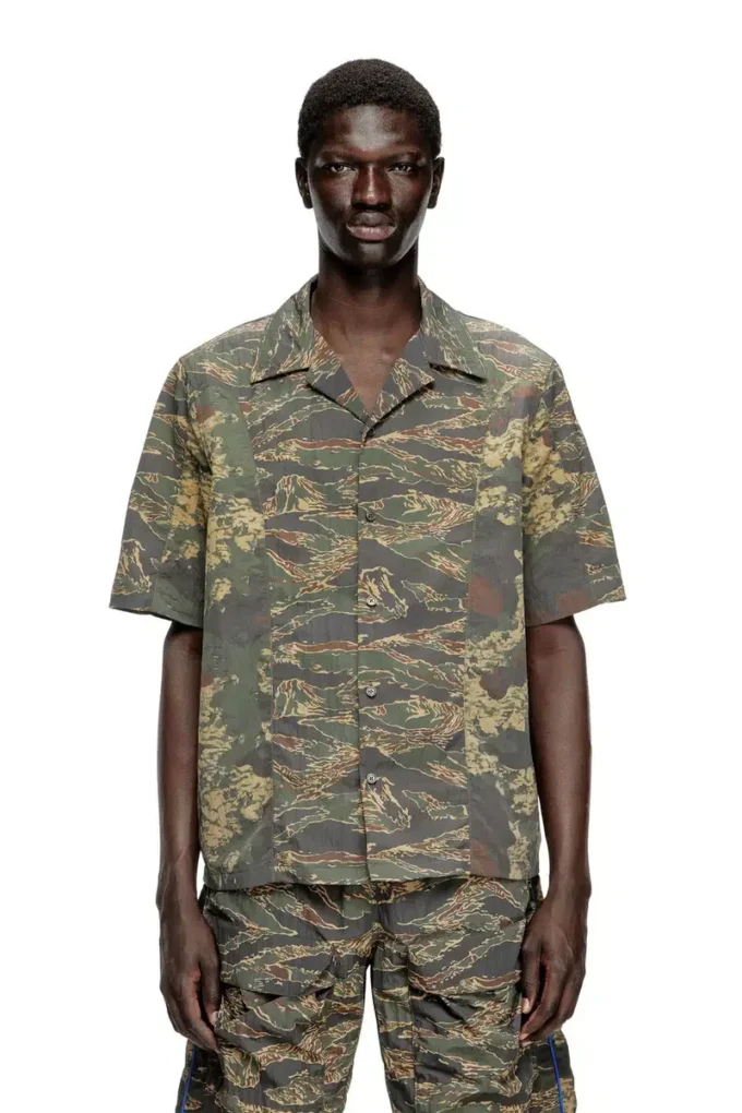 s-brack-epbw Hemd mit gemischten Camouflage-Prints