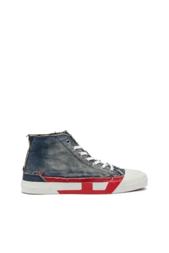 s-d-verse mid ii D-Verse-High-Top-Sneaker aus Denim mit D-Logo