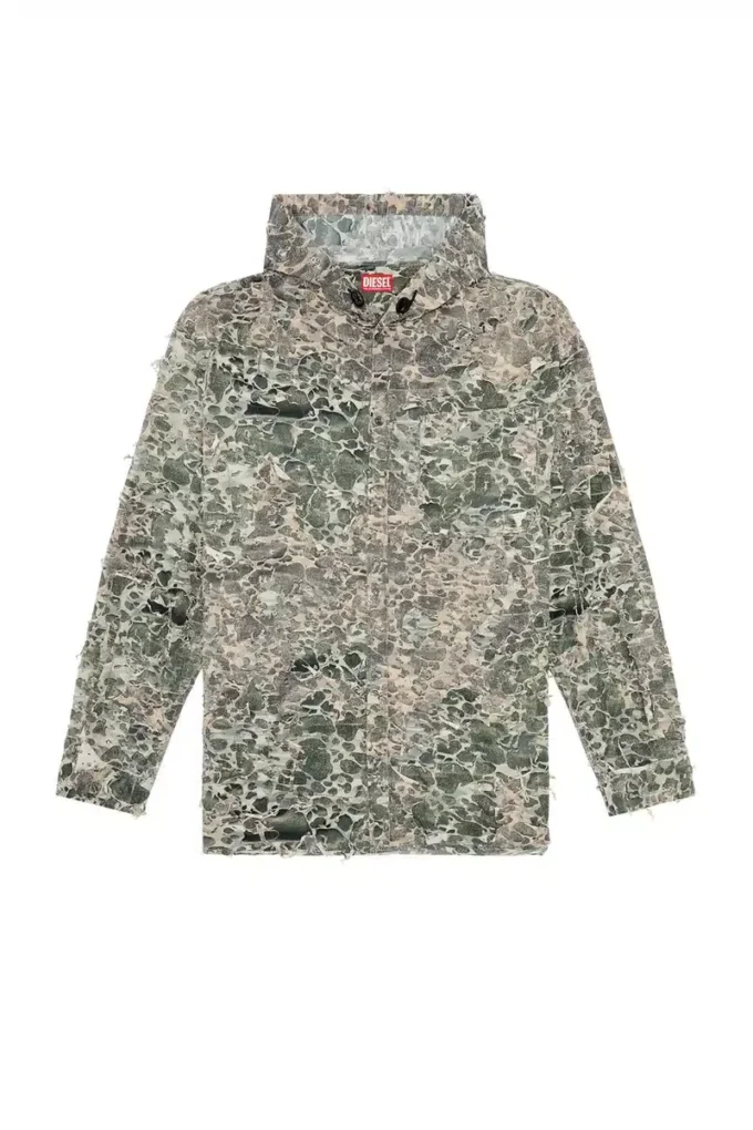 s-dewny-hood-hockk Camo-Hemd mit Destroyed-Effekt
