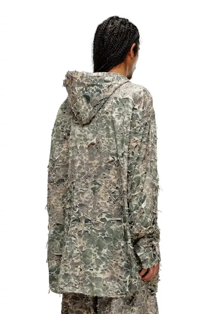 s-dewny-hood-hockk Camo-Hemd mit Destroyed-Effekt