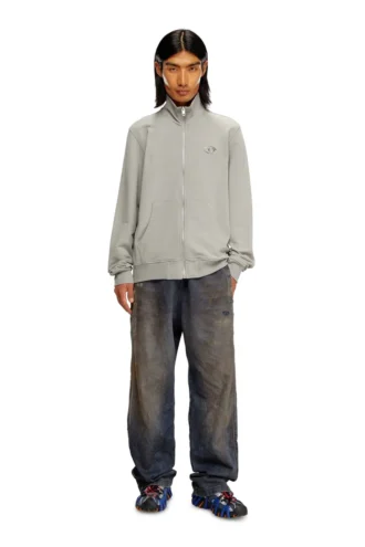 s-ginni-zip-od Sweatshirt mit Reißverschluss und metallischem Logo